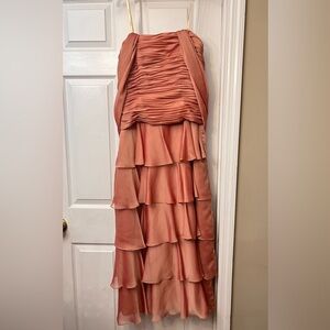 Cachet Coral Layered Dress
